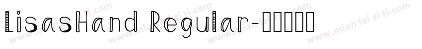 LisasHand Regular字体转换